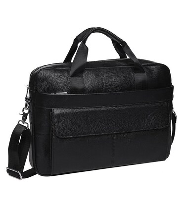 Чоловіча шкіряна сумка Keizer K11688-black картинка, зображення, фото