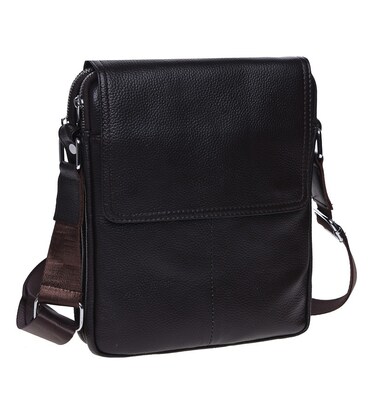 Мужская кожаная сумка через плечо Keizer K13508-brown фото, картинка, изображение