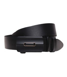 Кожаный ремень с пряжкой автомат Borsa Leather v1genav10 фото, картинка, изображение