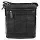 Мужская кожаная сумка Borsa Leather 1t8153m-black фото