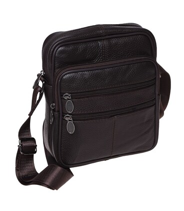 Мужская кожаная сумка Borsa Leather K14012-brown фото, картинка, изображение