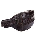 Мужская кожаная сумка на пояс Borsa Leather 1t167m-brown фото, картинка, изображение