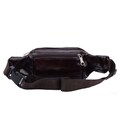 Мужская кожаная сумка на пояс Borsa Leather 1t167m-brown фото, картинка, изображение