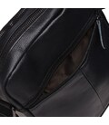 Мужская кожаная сумка Borsa Leather K11169a-black фото, картинка, изображение