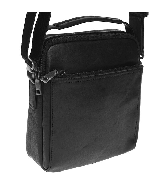 Мужская кожаная сумка Ricco Grande K16458a-black фото, картинка, изображение