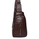 Мужской кожаный рюкзак на плечо Borsa Leather K1318-brown фото