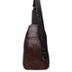 Мужской кожаный рюкзак на плечо Borsa Leather K1318-brown фото