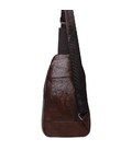 Мужской кожаный рюкзак на плечо Borsa Leather K1318-brown фото, картинка, изображение