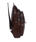 Мужской кожаный рюкзак на плечо Borsa Leather K1318-brown фото, картинка, изображение