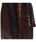 Мужской кожаный рюкзак на плечо Borsa Leather K1318-brown фото, картинка, изображение