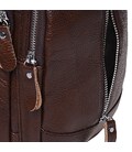 Мужской кожаный рюкзак на плечо Borsa Leather K1318-brown фото, картинка, изображение