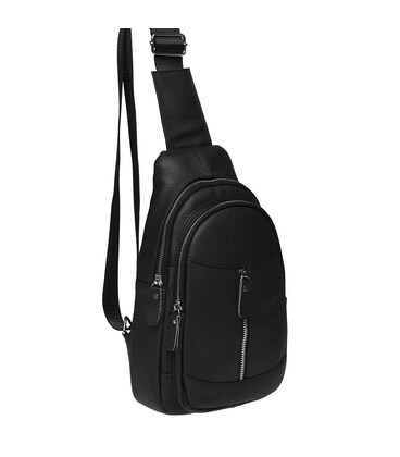 Мужской кожаный рюкзак Borsa Leather K1318-black фото, картинка, изображение