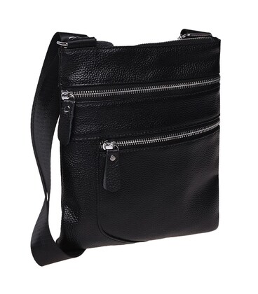 Мужская кожаная сумка Borsa Leather K1307-black фото, картинка, изображение