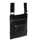 Мужская кожаная сумка Borsa Leather K1307-black фото, картинка, изображение