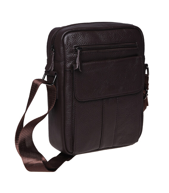 Мужская кожаная сумка Borsa Leather K18154-brown фото, картинка, изображение