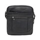 Черная кожаная сумка Borsa Leather 10m223-black фото