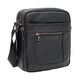Черная кожаная сумка Borsa Leather 10m223-black фото
