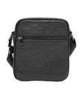 Черная кожаная сумка Borsa Leather 10m223-black фото, картинка, изображение