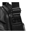 Черная кожаная сумка Borsa Leather 10m223-black фото, картинка, изображение