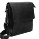 Мужская кожаная сумка Borsa Leather 1t8871-black фото
