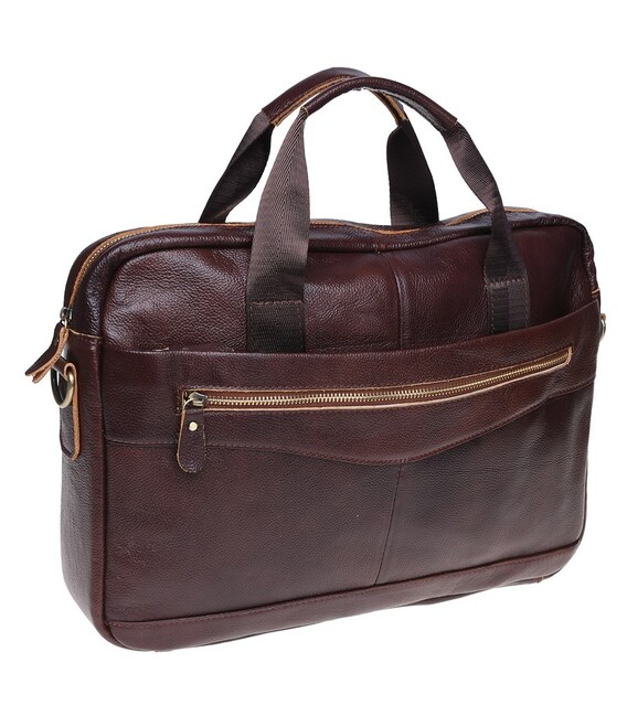 Чоловіча шкіряна сумка Borsa Leather K11118-brown картинка, зображення, фото