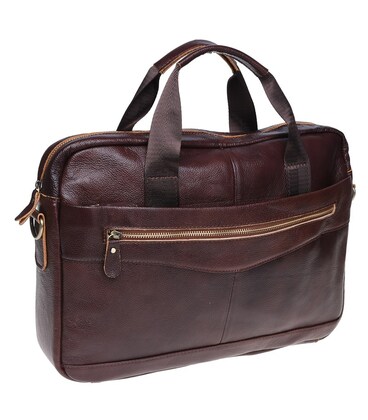 Мужская кожаная сумка Borsa Leather K11118-brown фото, картинка, изображение