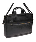 Мужская кожаная сумка Borsa Leather K11118-black фото, картинка, изображение
