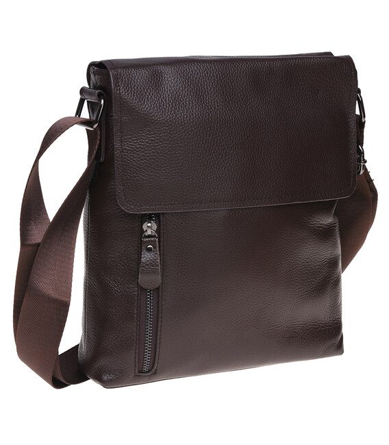 Мужская кожаная сумка Borsa Leather K17859-brown фото, картинка, изображение