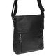 Мужская кожаная сумка Borsa Leather K17859-black фото