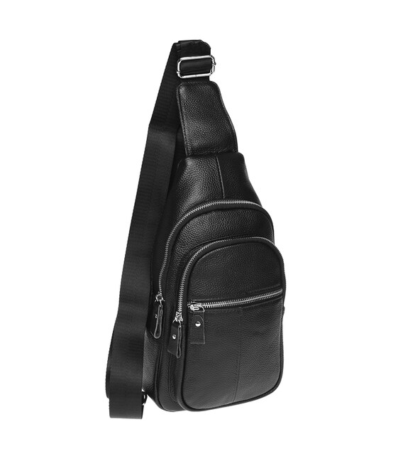 Чоловічий шкіряний рюкзак Borsa Leather K15060-black картинка, зображення, фото