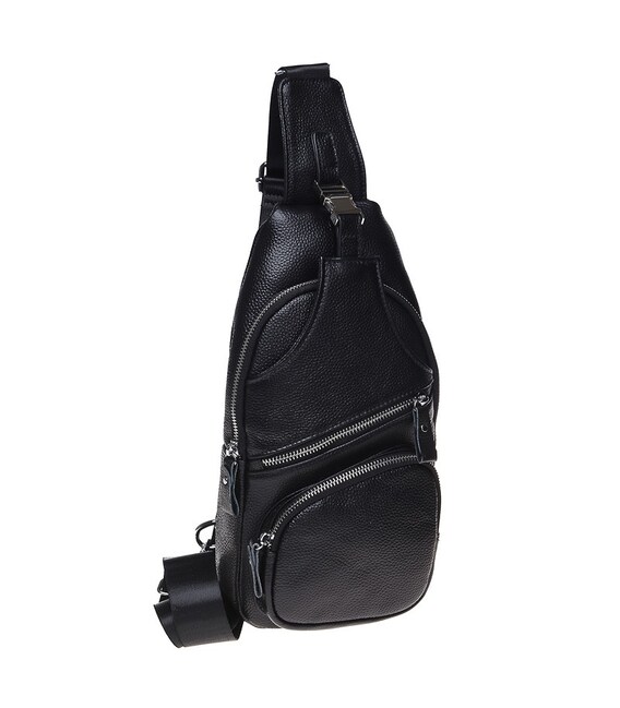 Мужской кожаный рюкзак Borsa Leather K15026-black фото, картинка, изображение