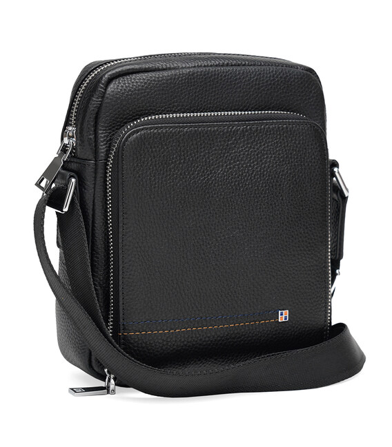 Чоловіча шкіряна сумка Ricco Grande K16207-black картинка, зображення, фото