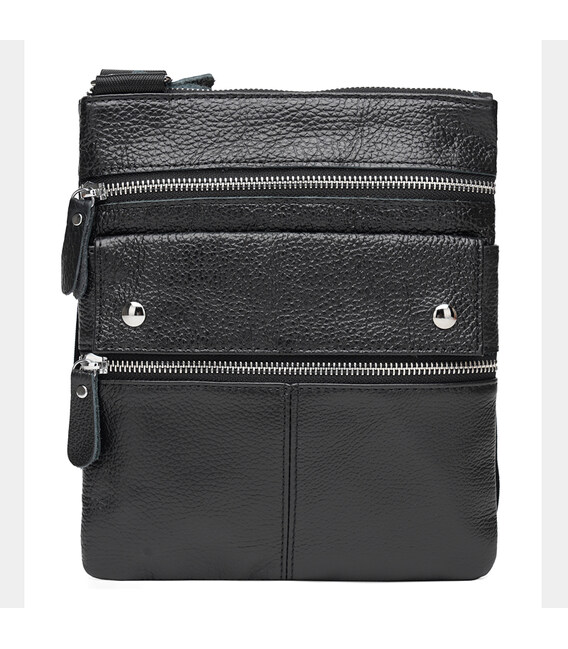 Чоловіча шкіряна сумка Keizer K1302a-black картинка, зображення, фото