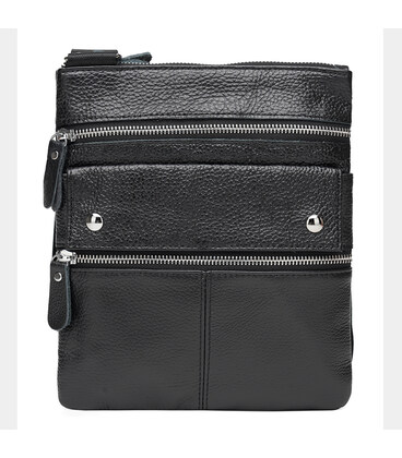 Чоловіча шкіряна сумка Keizer K1302a-black картинка, зображення, фото
