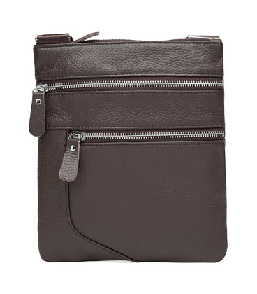 Чоловіча шкіряна сумка Keizer K1307-brown картинка, зображення, фото