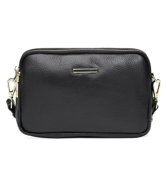 Женская кожаная сумка Borsa Leather K11906-black фото, картинка, изображение