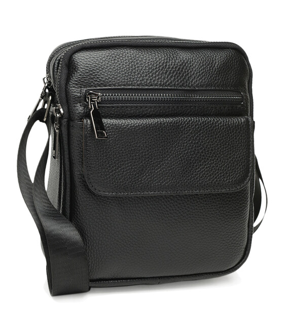 Мужская кожаная сумка Keizer k11108-black фото, картинка, изображение