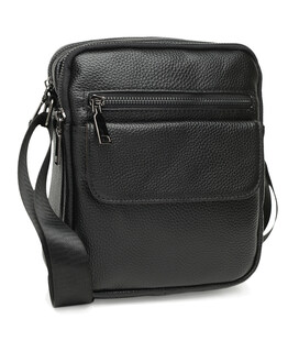 Чоловіча шкіряна сумка Keizer k11108-black картинка, зображення, фото