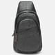 Мужской кожаный рюкзак Keizer K16802-black фото