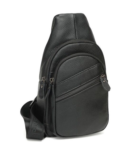 Чоловічий шкіряний рюкзак Keizer K11808-black картинка, зображення, фото