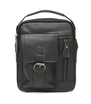 Мужская кожаная сумка Keizer K11827-black фото, картинка, изображение