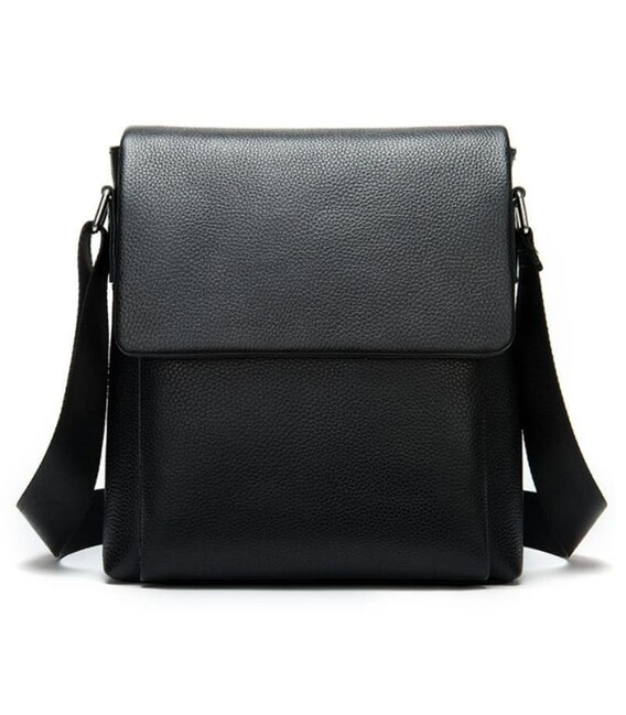 Чоловіча шкіряна сумка Keizer K11278-black картинка, зображення, фото