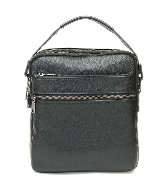 Чоловіча шкіряна сумка Keizer K117622-3-black картинка, зображення, фото