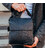 Мужская кожаная сумка-мессенджер, барсетка на одно плече 22x26x6 Tiding Bag 75-5271 черная фото, картинка, изображение