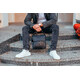 Чоловіча шкіряна сумка-месенджер, барсетка на одне плече 22x26x6 Tiding Bag 75-5271 чорна картинка, зображення, фото
