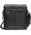 Мужская кожаная сумка-мессенджер, барсетка на одно плече 22x26x6 Tiding Bag 75-5271 черная фото, картинка, изображение