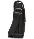 Мужская кожаная сумка-мессенджер, барсетка на одно плече 22x26x6 Tiding Bag 75-5271 черная фото, картинка, изображение