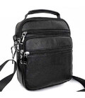Чоловіча чорна шкіряна сумка-барсетка 22х24х8, месенджер Bexhill A25-228C чорний картинка, зображення, фото