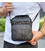 Мужская черная сумка-барсетка 18x22x8, мессендежр из натуральной кожи Tiding Bag M2237A черный фото, картинка, изображение