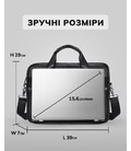 Кожаная мужская сумка для ноутбука и документов черная 39x28x8, портфель для бумаг, черный фото, картинка, изображение